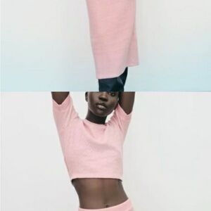 Pink Knit Two-Piece Set